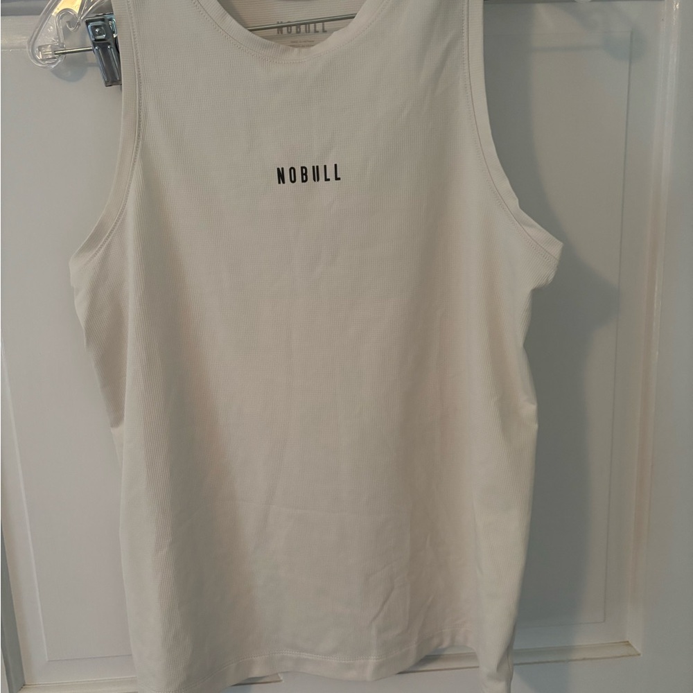 NOBULL Women's White Sleeveless Training Tank